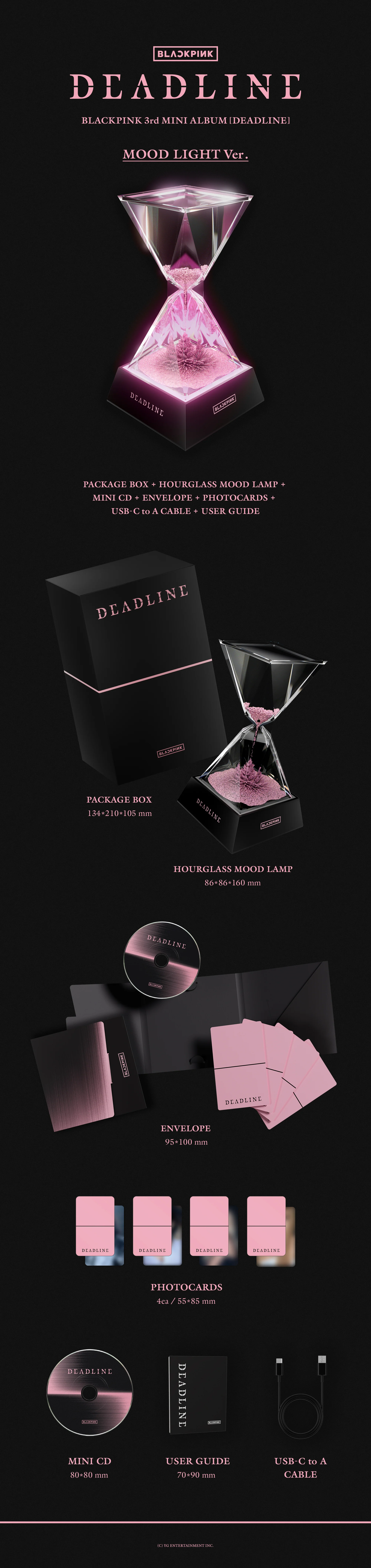 BLACKPINK 3rd MINI ALBUM [DEADLINE] MOOD LIGHT Ver.